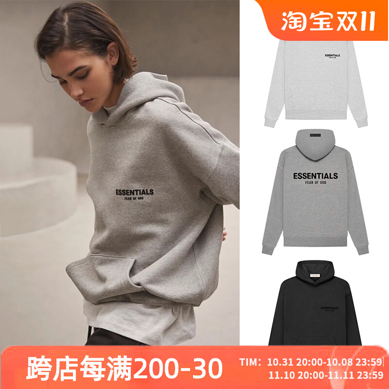 Item Thumbnail for Gman High Street FOG ESSENTIALS eighth season before and after flocking loose plus velvet hoodie long-sleeved sweater