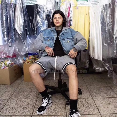 fog高街限定款短夹克帽衫