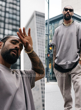 Gman高街 FOG ESSENTIALS 主线第六季毛圈短袖卫衣TEE恤Jerry