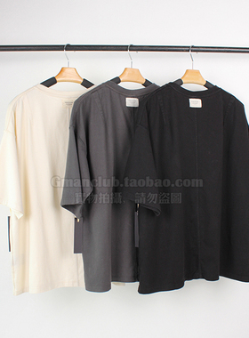 Gman高街 FOG ESSENTIALS 主线基本款反标外露宽松全棉短袖TEE恤
