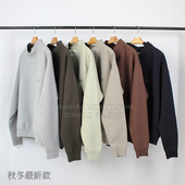 ESSENTIALS Gman高街 FOG 复线潮牌宽松情侣加绒高领套头立领卫衣