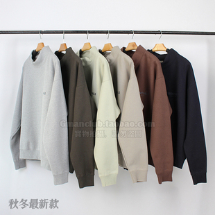 复线潮牌宽松情侣加绒高领套头立领卫衣 ESSENTIALS Gman高街 FOG