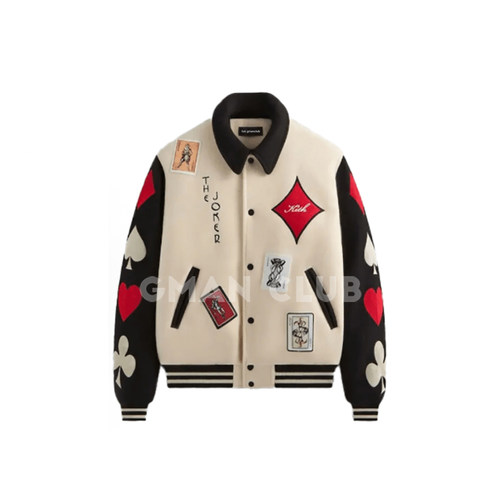 FotiGmanClub KITH BATMAN联名同款 限定进口羊毛棒球服夹克外套