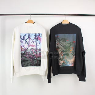 第六季 Essentials 复线加绒花卉印花宽松圆领卫衣 FOG Gman高街