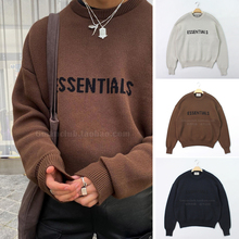 Gman高街FOG ESSENTIALS 复线限定色 胸前字母双层针织衫圆领毛衣