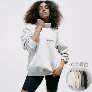 复线反光加绒宽松套头立领长袖 Gman高街 新款 ESSENTIALS 卫衣 FOG