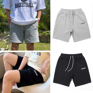 字母刺绣复古全棉宽松休闲短裤 FotiGmanClub JJJJround