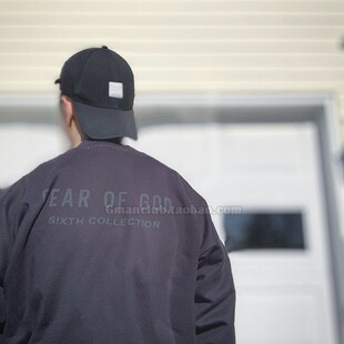 FotiGmanClub FOG ESSENTIALS 第六季限定字母印花宽松圆领卫衣男