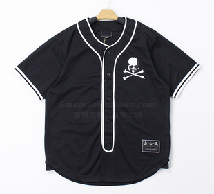 FotiGmanClub 夹克球衣外套原厂 MMJ骷髅头贴布刺绣联名宽松短袖