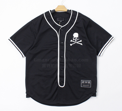 MMJ骷髅头刺绣夹克球衣外套