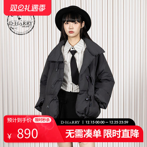 D-HARRY/迪哈利深灰色羽绒服