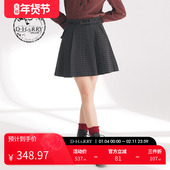 迪哈利春秋新灰黑色学院风格 HARRY 子小A半裙DH241M96986D