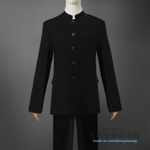 银魂3z男生学生制服cosplay服装c服土方十四郎总悟新八dk衣服