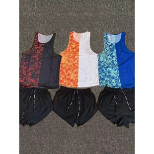 体考田径训练服无袖背心速干男女健身圆领短袖专业体育生跑步衣