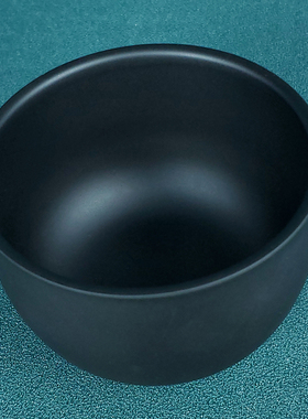 黑色不锈钢磨砂剃须碗剃须膏快速起泡工具男士刮胡剃须配件