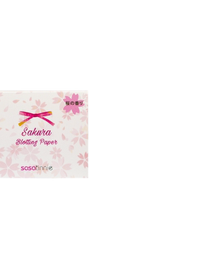 莎莎sasatinnie樱花香面部吸油纸 100张/盒卸妆保湿香港面油香味