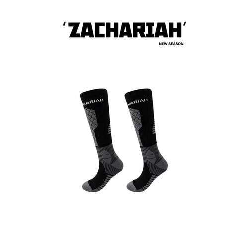 ZACHARIAH美利奴羊毛高筒滑雪袜