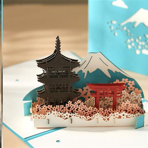 Birthday cards stereo 3d handmade diy  cards can be customiz