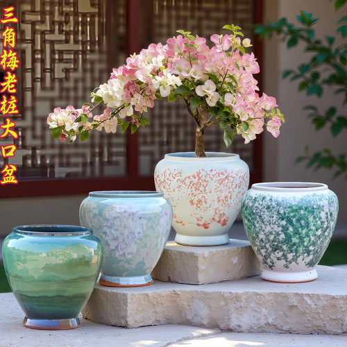 三角梅专用大口径陶土花盆轻奢