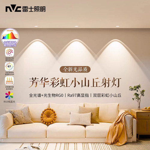雷士芳华彩虹小山丘射灯