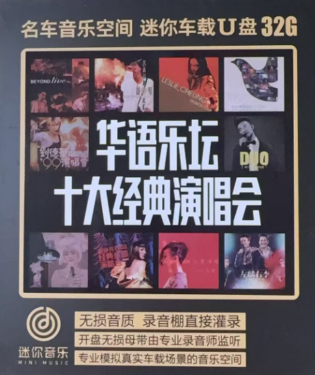 刘德华张学友华语乐坛十大经典演唱会车载音乐u盘无损音质歌曲WAV