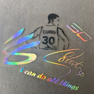 斯蒂芬库里CURRY30标志签名汽车贴纸NBA金州勇士logo装 饰汤普森