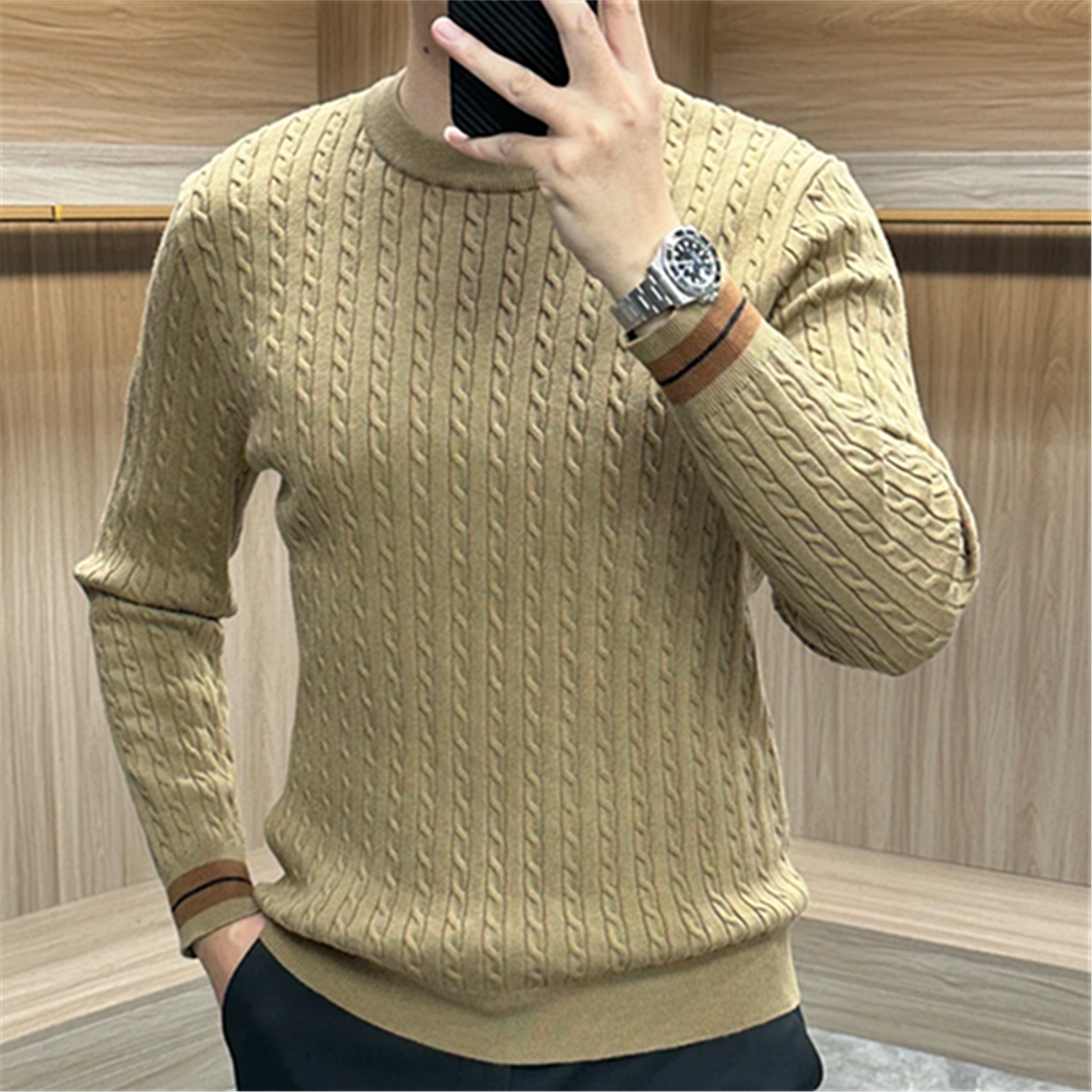 率动官网男士休闲风毛衣