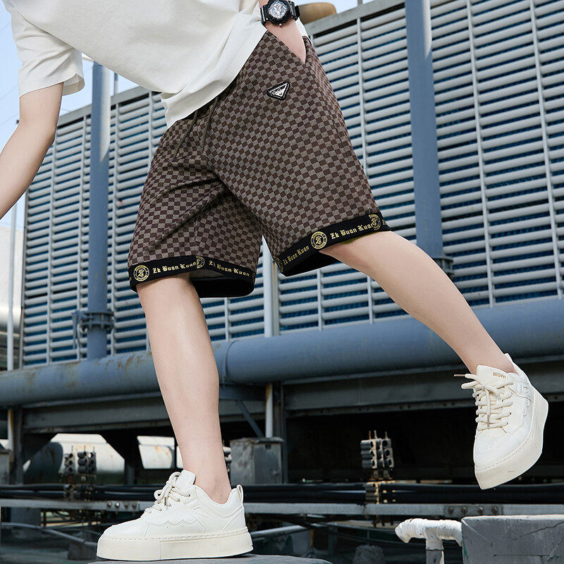 2026新款男士短裤夏季新款休闲百搭宽松直筒五分裤时尚潮流沙滩裤