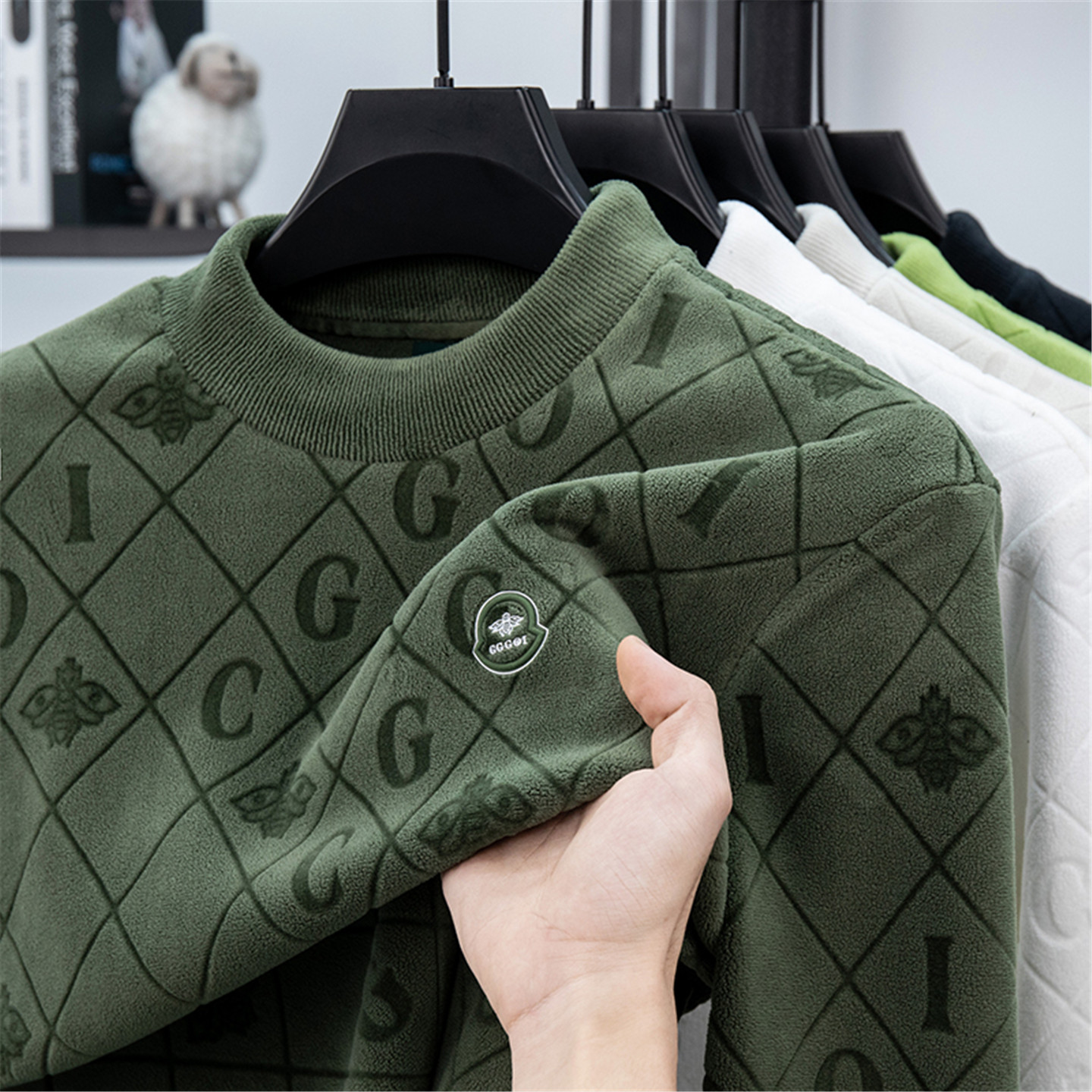 加厚绒高级感剪花高级感卫衣