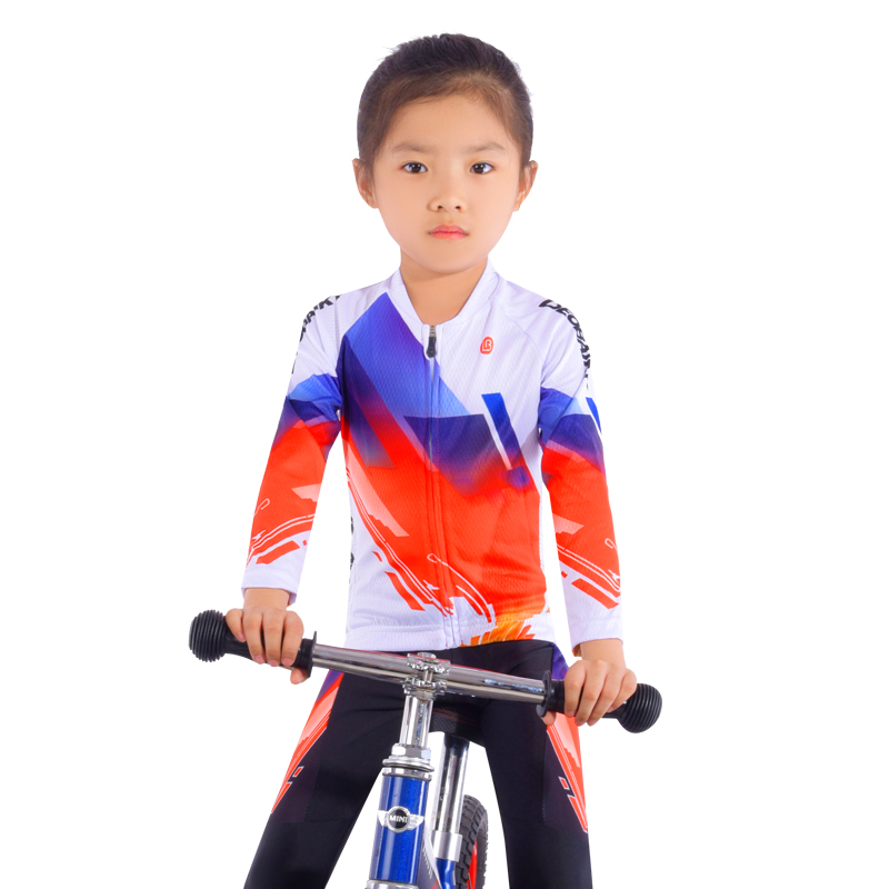 儿童长袖衣服春秋季比赛自行车