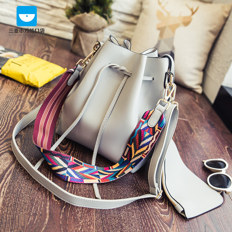 韩版彩带单肩斜挎包包