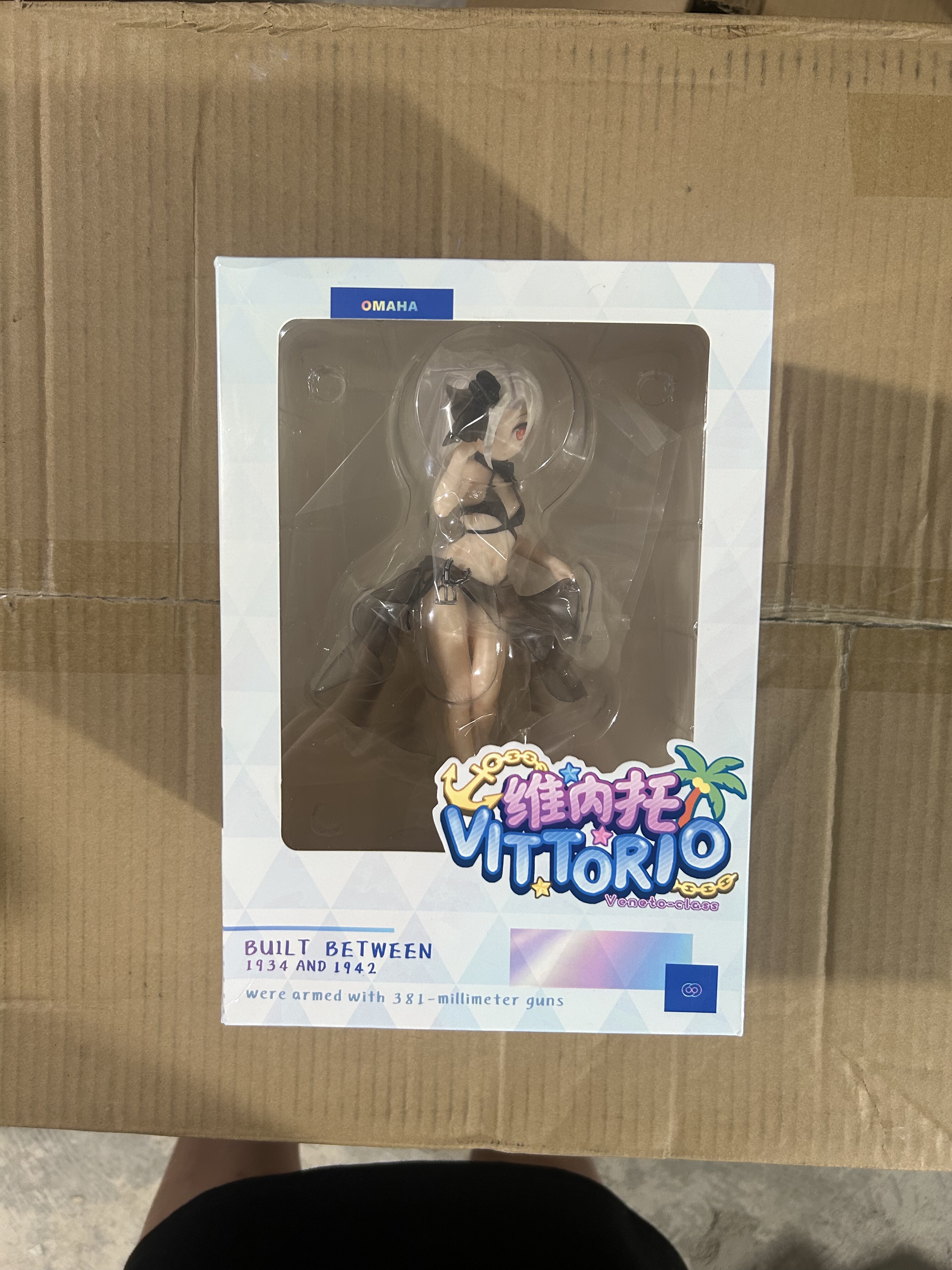 OMH 战舰少女R 维内托 比基尼Ver.手办 白毛萝莉泳装 全新未拆