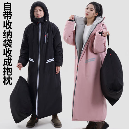 超长款加厚防水棉大衣
