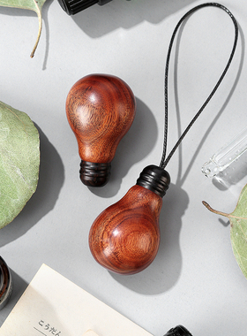 原创精油瓶实木挂件吊坠