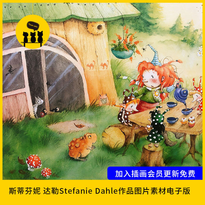 【儿童插画104】斯蒂芬妮 达勒Stefanie Dahle作品图片素材电子版