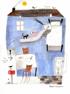 插画艺术家Makoto Maruyama作品图片素材电子版临摹学习