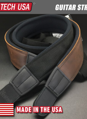 美国产 Neotech 吉他背带 加厚记忆棉软垫夹层 真皮/织物可选