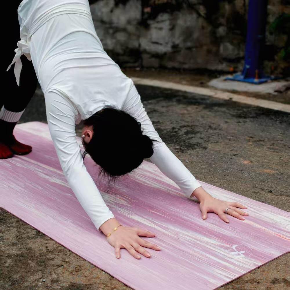 一梵瑜伽垫家用专业防滑女男士健身垫迷彩天然橡胶减震隔静音地垫