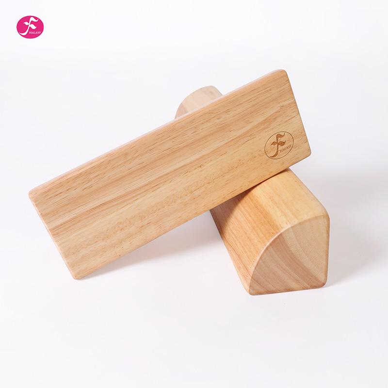 一梵天然实木瑜伽砖四分之一砖