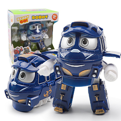 韩国迷你机器人合金家族玩具