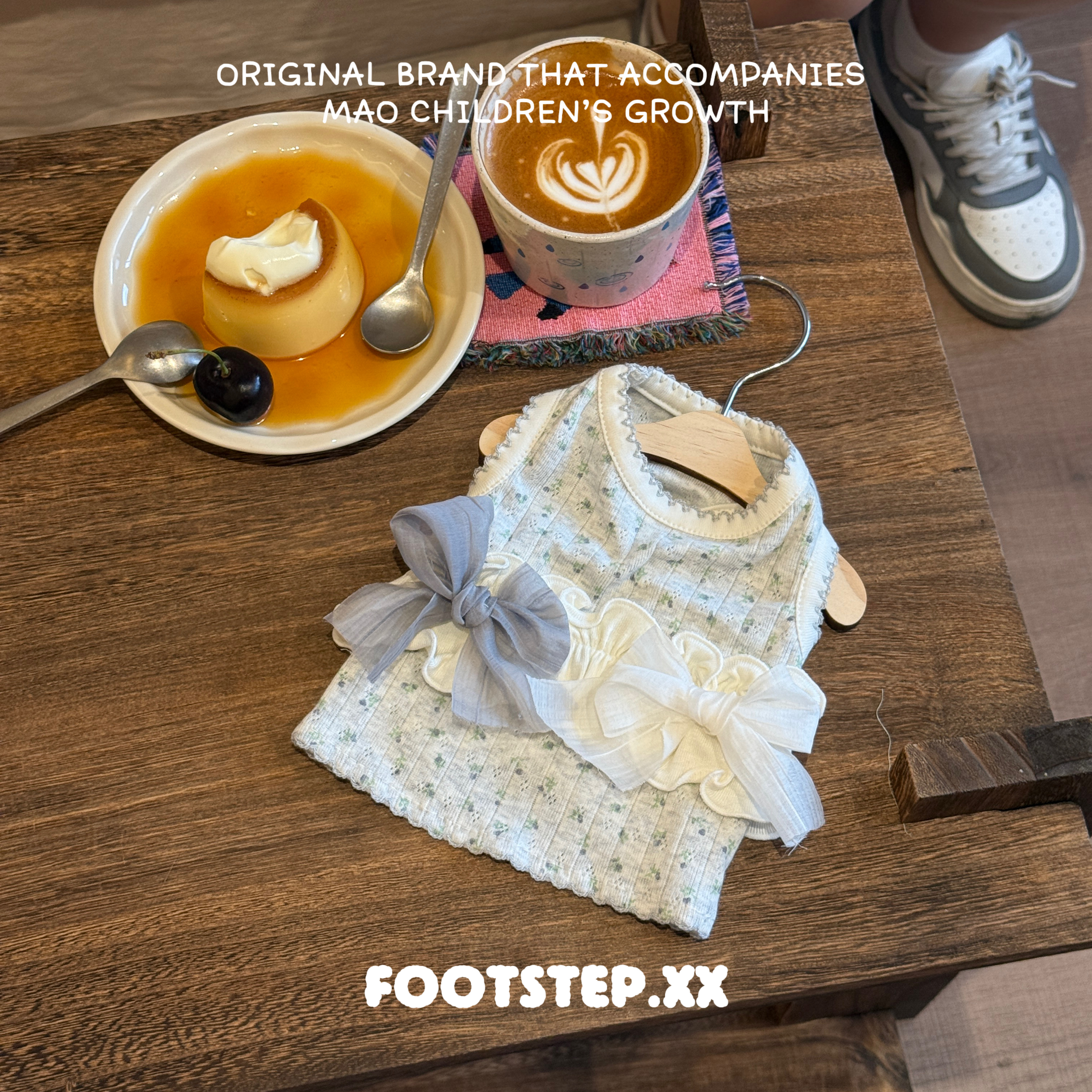 靴靴FOOTSTEP原创宠物衣服春夏款弹力碎花狗狗猫咪薄款假两件图片