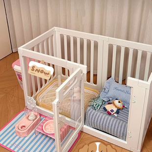 狗狗围栏栅栏室内防护栏挡板新型宠物小型犬小狗笼子别墅家用