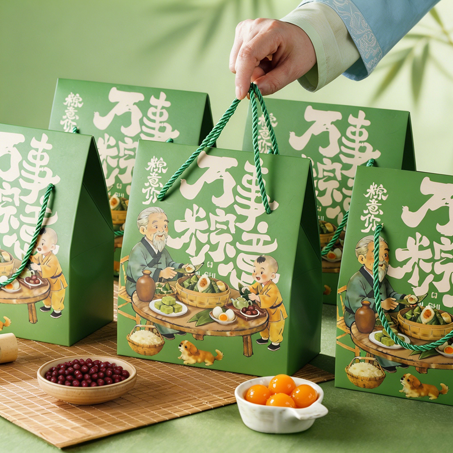 2026新款端午节礼盒粽子包装盒用图片