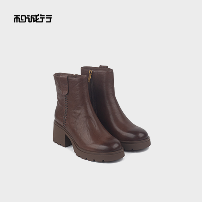 和诚行2025秋冬增高女式高帮鞋