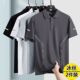 宽松休闲弹力翻领短袖 冰丝高端Polo衫 速干衣夏季 薄款 t恤透气 男士
