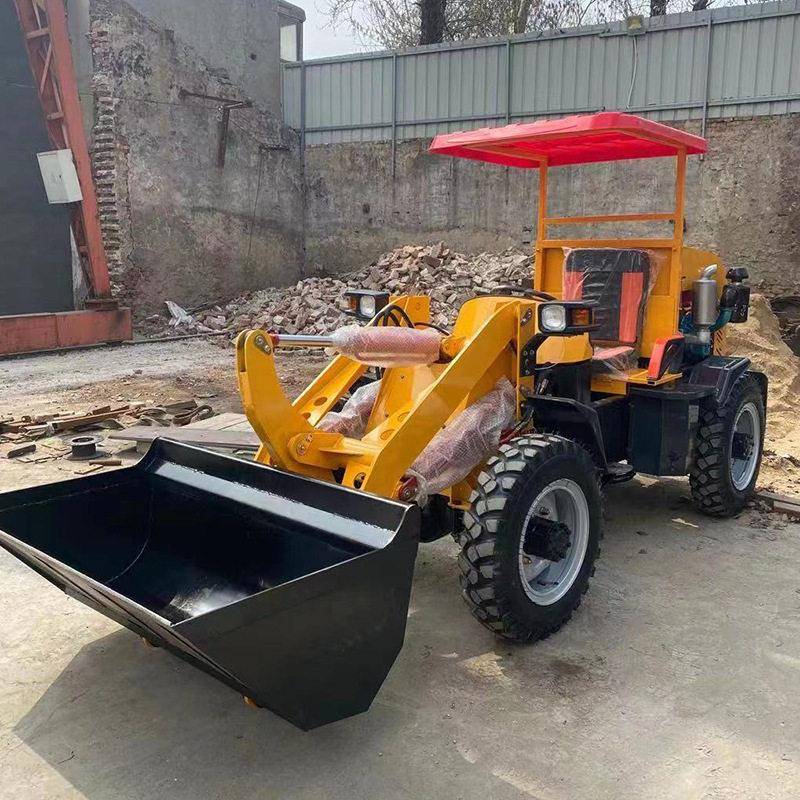 908型装载机四驱小铲车建筑工地推土清垃圾农用养殖场电动装载机