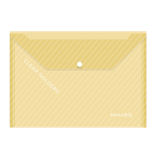 100个加厚文件袋按扣袋透明防水A4按扣式塑料资料袋档案袋大容量学生用试卷收纳袋子文夹公文袋商务办公用品