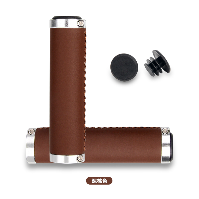 山地自行车复古手缝把套 s双面锁死车把套 折叠车复古自行车手把