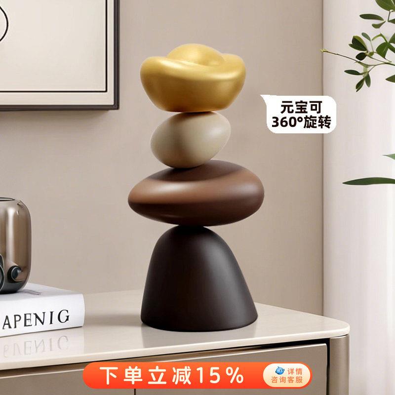 时来运转客厅摆件轻奢高档客厅装饰招财电视柜高级感寓意家居好物