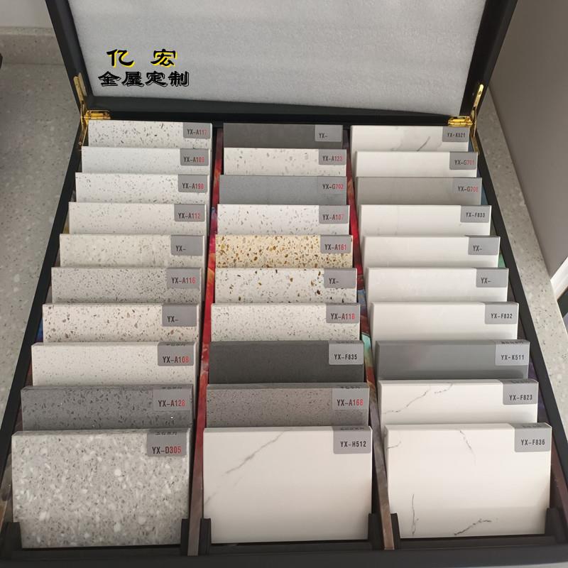 金华义乌同城石英石整体整体橱柜灶台吧台现代轻奢简约厨房整体橱